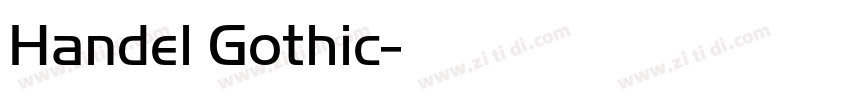 Handel Gothic字体转换